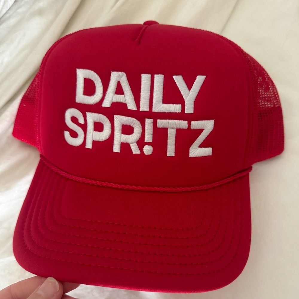 Daily Drills Daily Spritz Hat Red NWOT